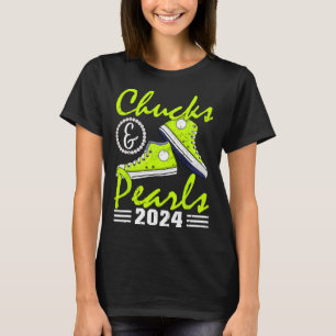 Camiseta Y Perlas Kamala Harris 2024 Elecciones De Ee.Uu. 2