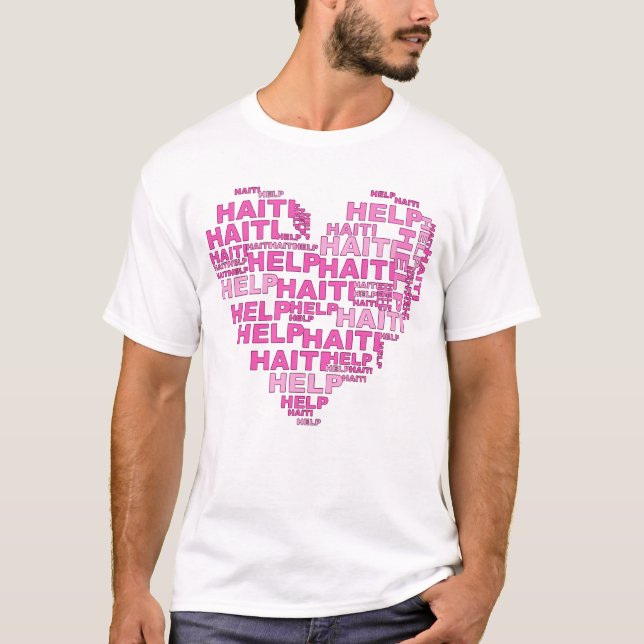Camiseta y ropa de Haití de la ayuda (Anverso)