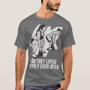 Camiseta Y Se Levantaron Felices Después De Pareja De Gimna