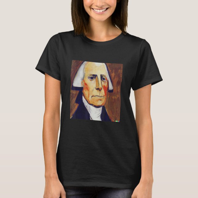 Camiseta ¿Y si el cubismo pintara George Washington Parody  (Anverso)