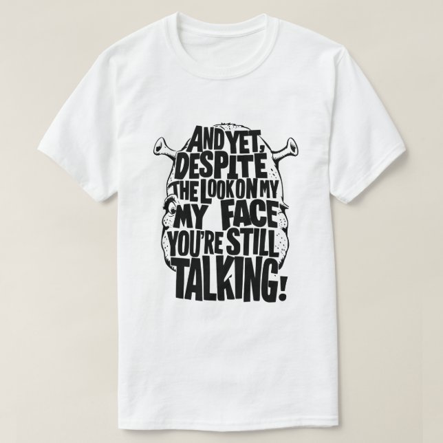 CAMISETA Y SIN EMBARGO, A PESAR DE MIRAR MI CARA, AÚN ESTÁS (Diseño del anverso)