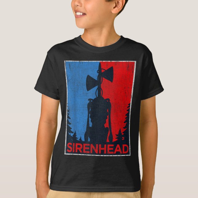 Camiseta Y Siren Head Meme Gamer Kids Boys Girls Xmas  (Anverso)