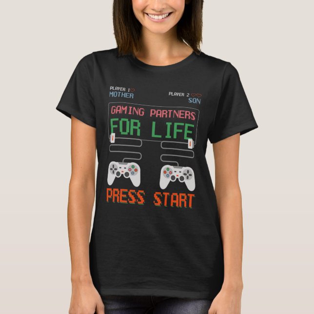 Camiseta Y Son Gaming Partners Para Videojuegos De Vida (Anverso)