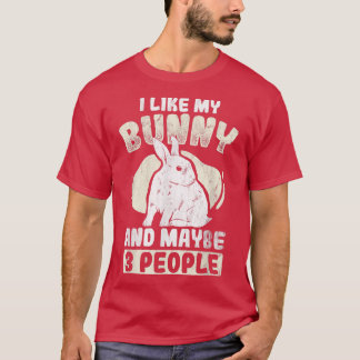 Camiseta Y Tal Vez 3 Personas Amantes Del Conejo Como Conej