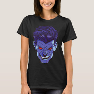 Camiseta Y Vampiro Halloween Monster Face Scary Fangs Costu