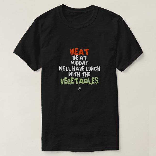 Camiseta y verduras (en el almuerzo) (Diseño del anverso)