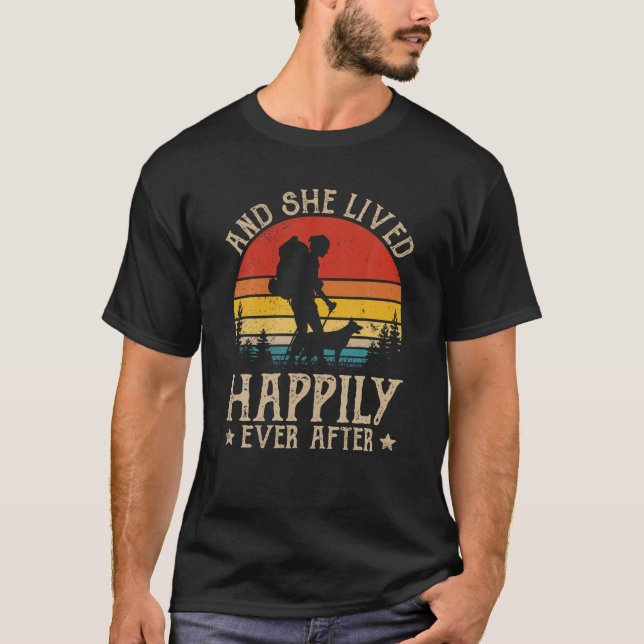 Camiseta Y Vivió Feliz Después De Una Videada Marcha De Sen (Anverso)
