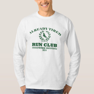 Camiseta Ya Club de Correr Cansado Divertido Estético Vinta