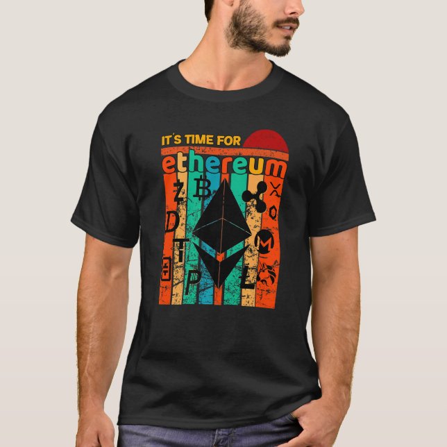 Camiseta Ya es hora de la criptografía de Bitcoin Eéreo (Anverso)