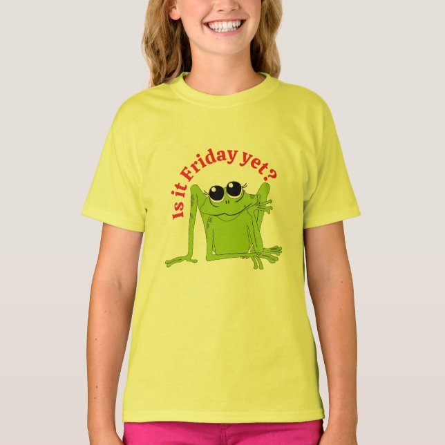 Camiseta ¿Ya es viernes?  (Anverso)