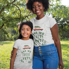 Camiseta ¿Ya Estamos Ahí? Navidades de autos retro rosado d