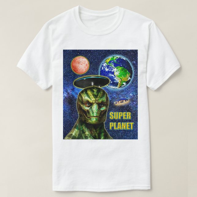 Camiseta YA ESTÁN AQUÍ - Colección de diseño REPTILIANO (Diseño del anverso)