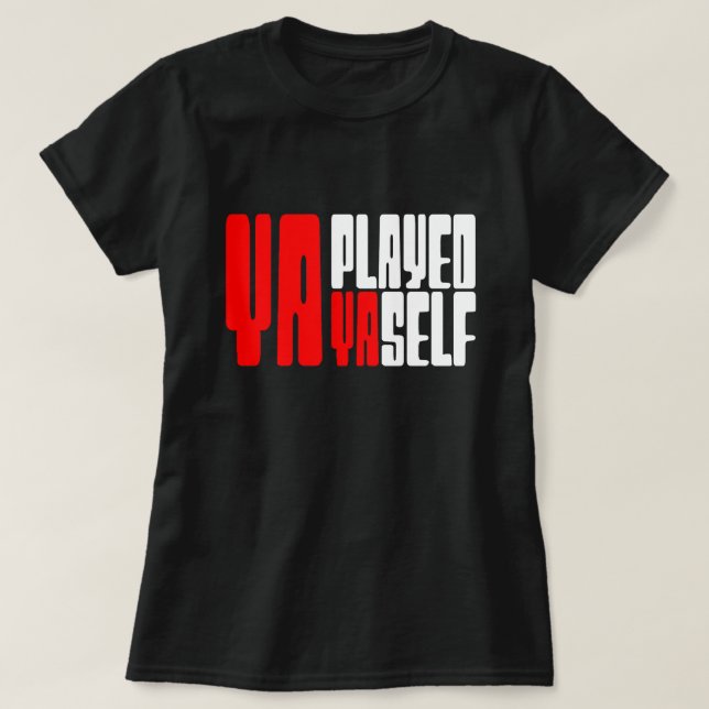 Camiseta Ya jugó con Yaself (Diseño del anverso)