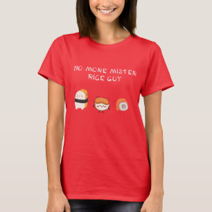 Camiseta ya no más señor arrozal diseño divertido con sushi
