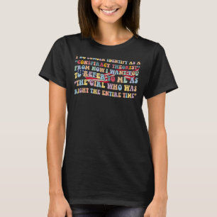 Camiseta Ya No Me Identifico Como Un Teórico De La Conspira