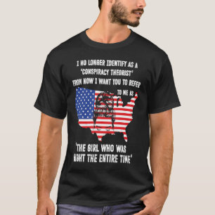 Camiseta Ya No Me Identifico Como Un Teórico De La Conspira