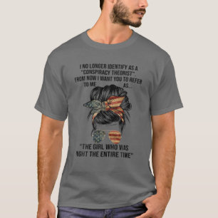 Camiseta Ya No Me Identifico Como Un Teórico De La Conspira