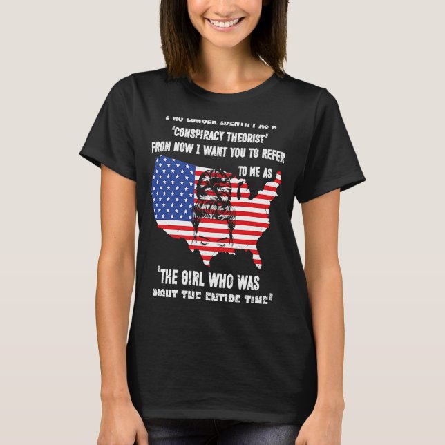 Camiseta Ya No Me Identifico Como Un Teórico De La Conspira (Anverso)