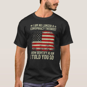 Camiseta Ya No Soy Una Bandera Estadounidense Teórica Consp