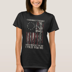 Camiseta Ya No Soy Una Bandera Estadounidense Teórica Consp