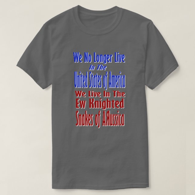 Camiseta Ya no vivimos en los Estados Unidos de América (Diseño del anverso)