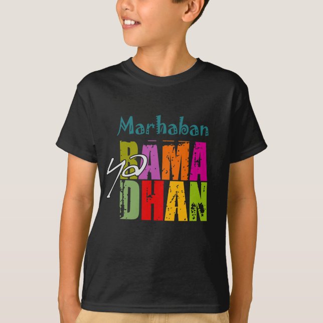 Camiseta Ya Ramadhan de Marhaban (Anverso)