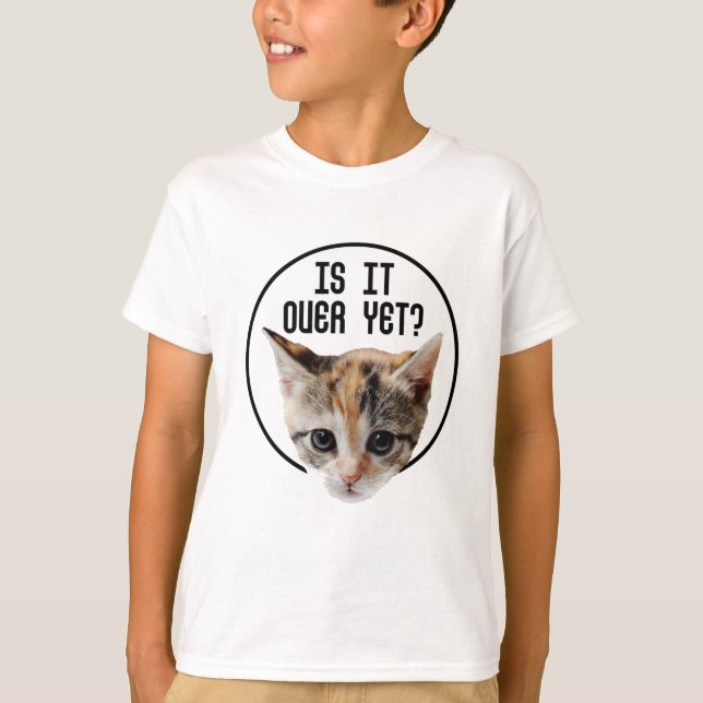 Camiseta ¿YA TERMINÓ!? Cara de gatito Coronavirus (Anverso)