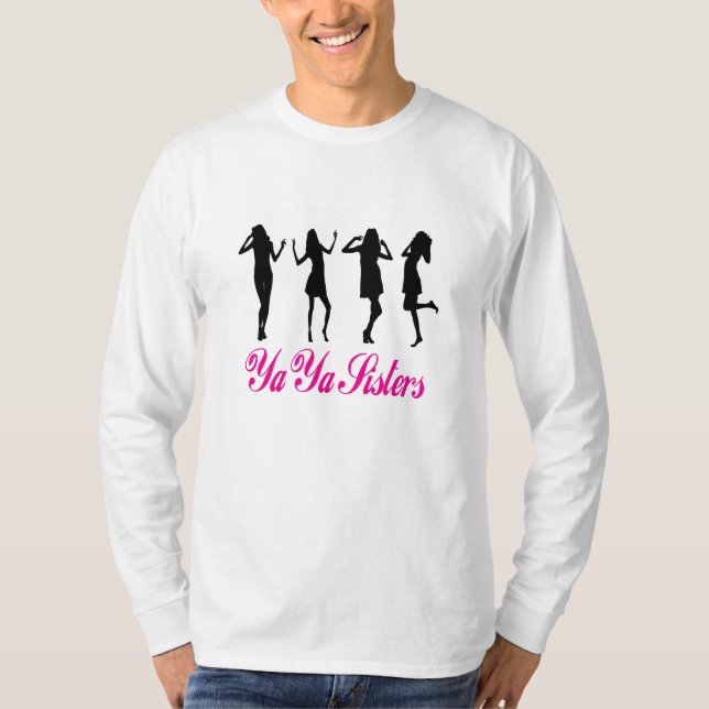 Camiseta Ya Ya Sisters Unisex Long Sleeve Tee (rosa) (Anverso)