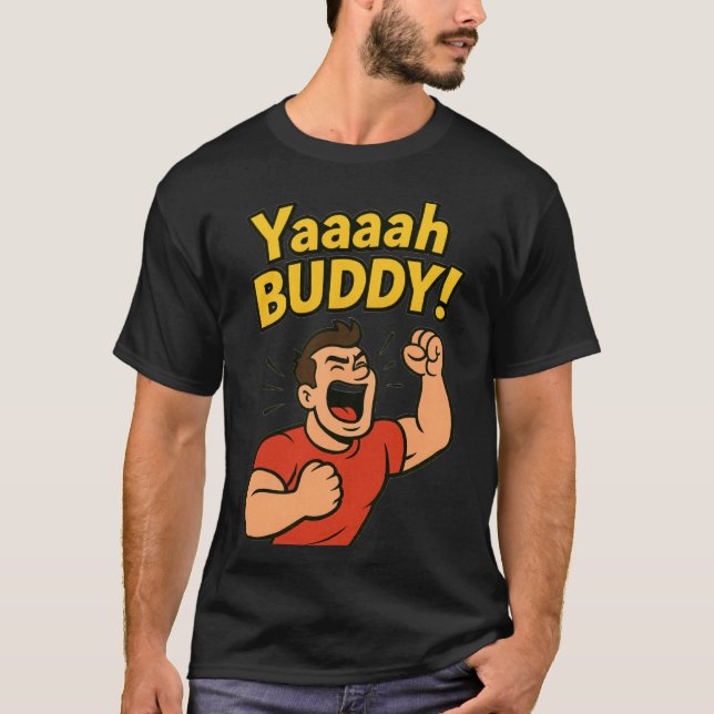 Camiseta Yaaaah Buddy Power Burst (Anverso)