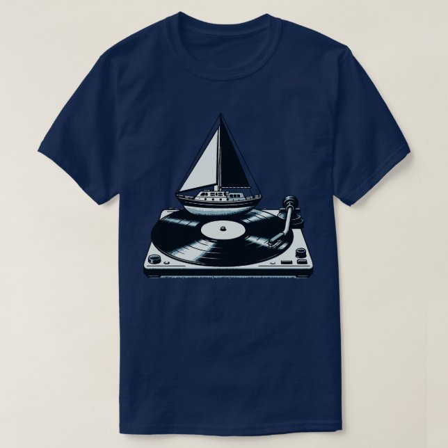 Camiseta Yacht Rock Vinyl Lover 1 (Diseño del anverso)
