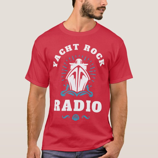 CAMISETA YACHT ROCK WHITE LETTERS (Anverso)
