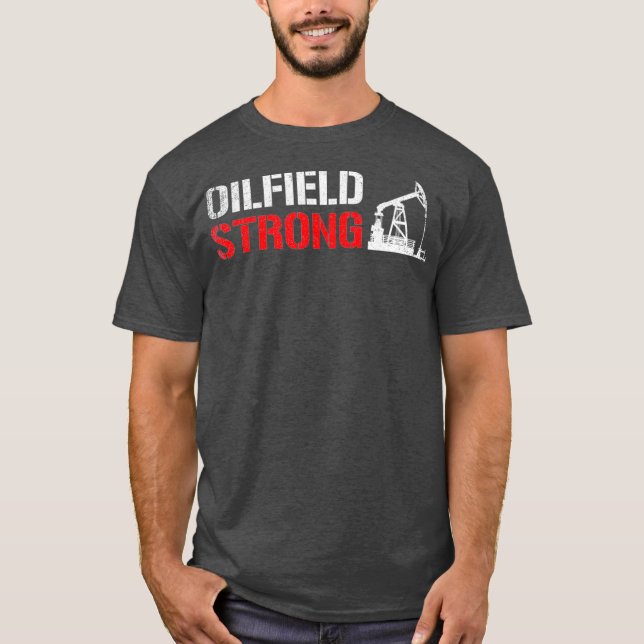 Camiseta Yacimiento petrolífero fuerte de oleoductos (Anverso)