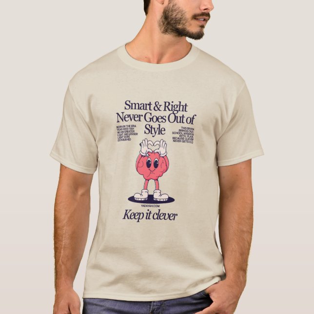 Camiseta Yada Yahowah Unisex Smart & Right (Anverso)