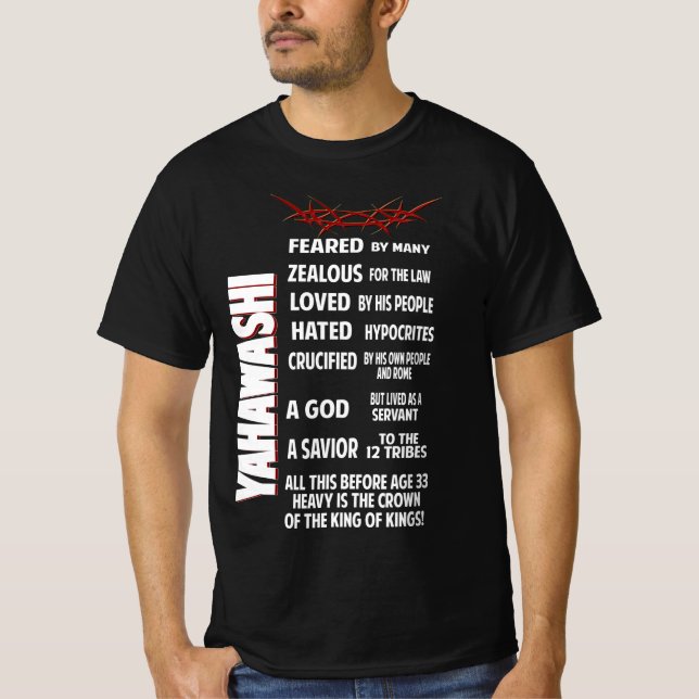 Camiseta Yahawashi era ropa de amor y odiada israelí (Anverso)