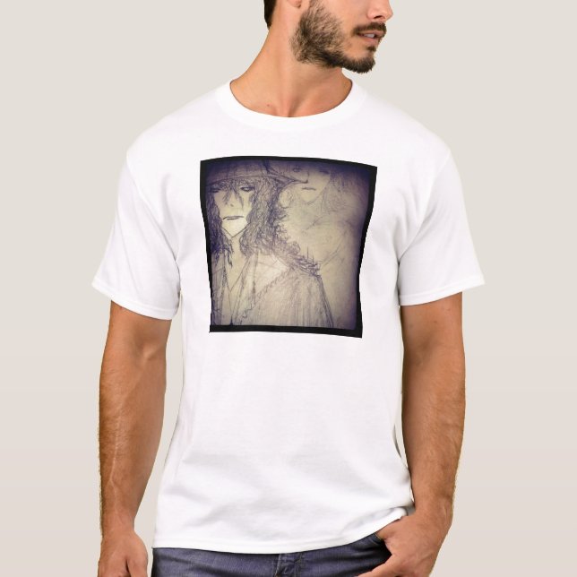 Camiseta Yaie anime manga boceto bruja  888 poder (Anverso)