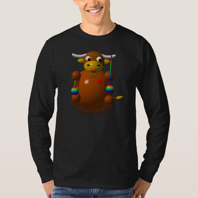 Camiseta Yak jugando con Yo-Yos (Anverso)