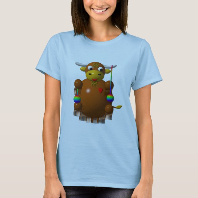 Camiseta Yak jugando con Yo-Yos (Anverso)