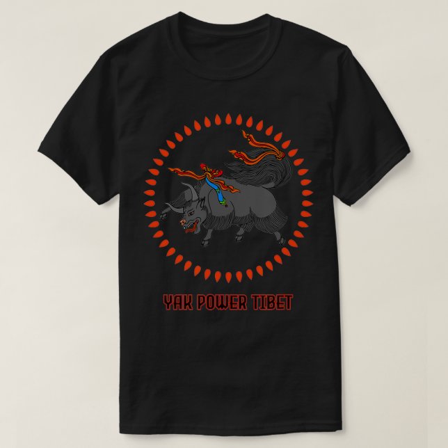 Camiseta Yak Power Tibet (Diseño del anverso)