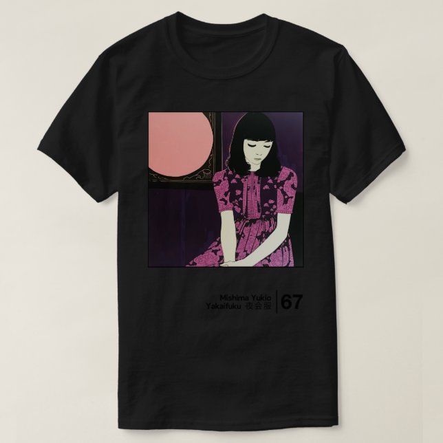 Camiseta Yakaifuku Mishima Yukio Arte gráfico de estilo min (Diseño del anverso)