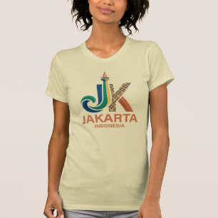 Camiseta Yakarta Indonesia Sudeste Asiático