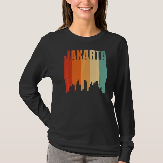 Camiseta Yakarta Skyline (Anverso)