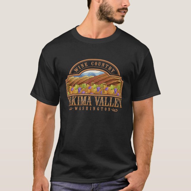 Camiseta Yakima Valley Washington Wine Country Tasting (Anverso)