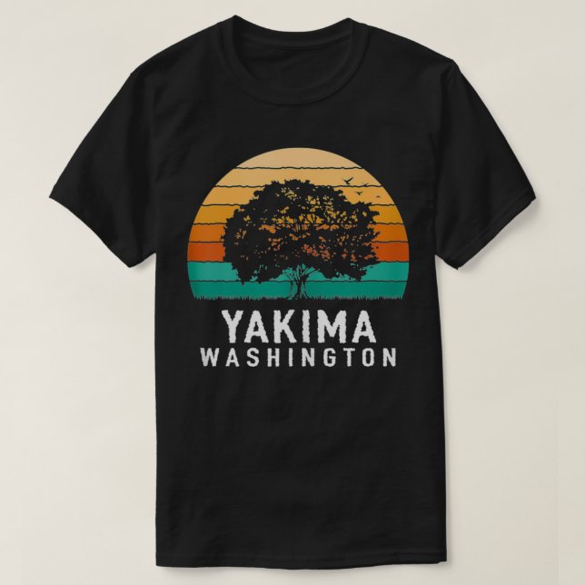 Camiseta Yakima Vintage Sunset Washington Souvenir (Diseño del anverso)
