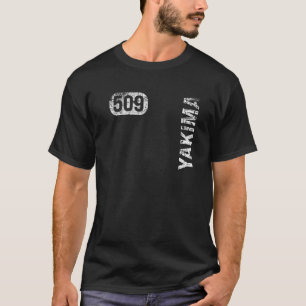 Camiseta Yakima Washington 509 Area Code Vintage Retro