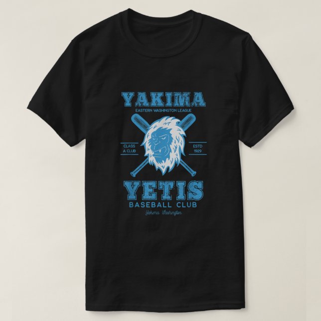 Camiseta Yakima Yetis Equipo de béisbol de la Liga Retro Me (Diseño del anverso)