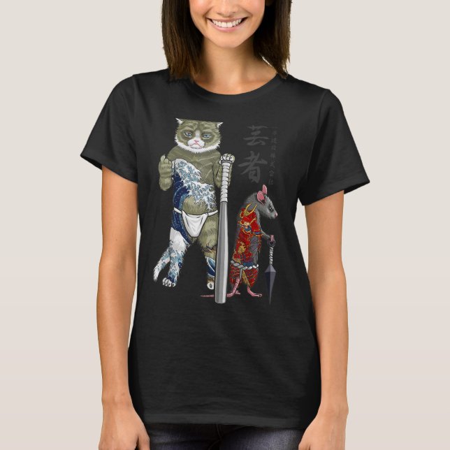 Camiseta Yakuza de gato y ratón (Anverso)