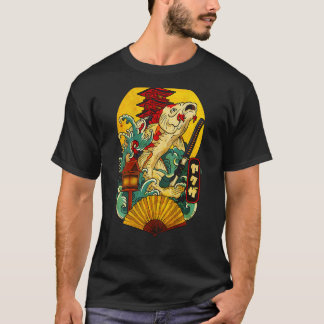 Camiseta Yakuza Estética japonesa Koi Carp Katana Tattoo (
