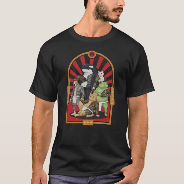 Camiseta Yakuzanimals  Pandilla de Animales Japoneses (Anverso)