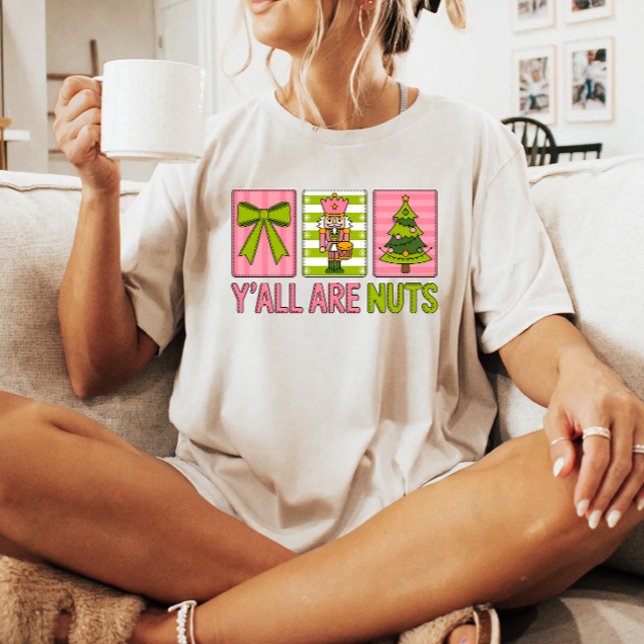 Camiseta Y'all Are Nuts Nutcracker Navidad (Subido por el creador)