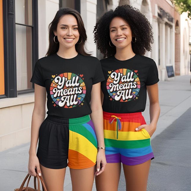 Camiseta Y'all Significa All Retro (Subido por el creador)